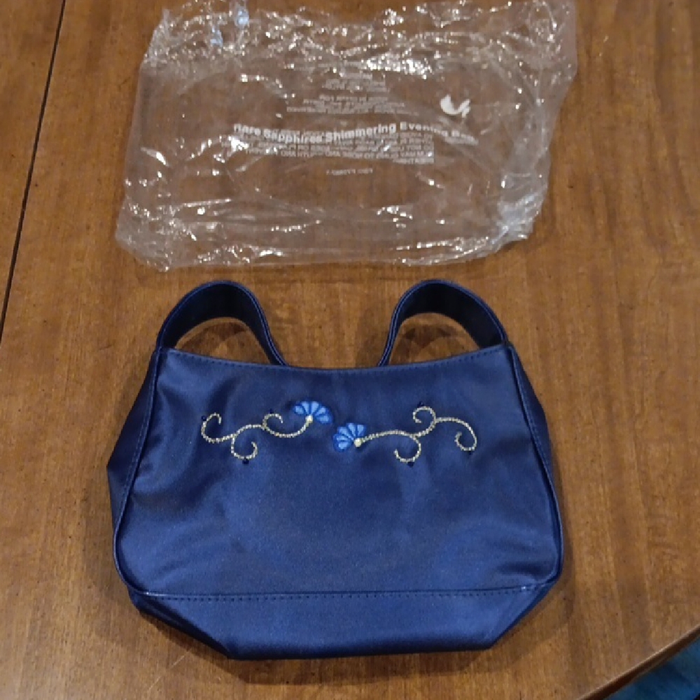 Elegant Blue Evening Bag